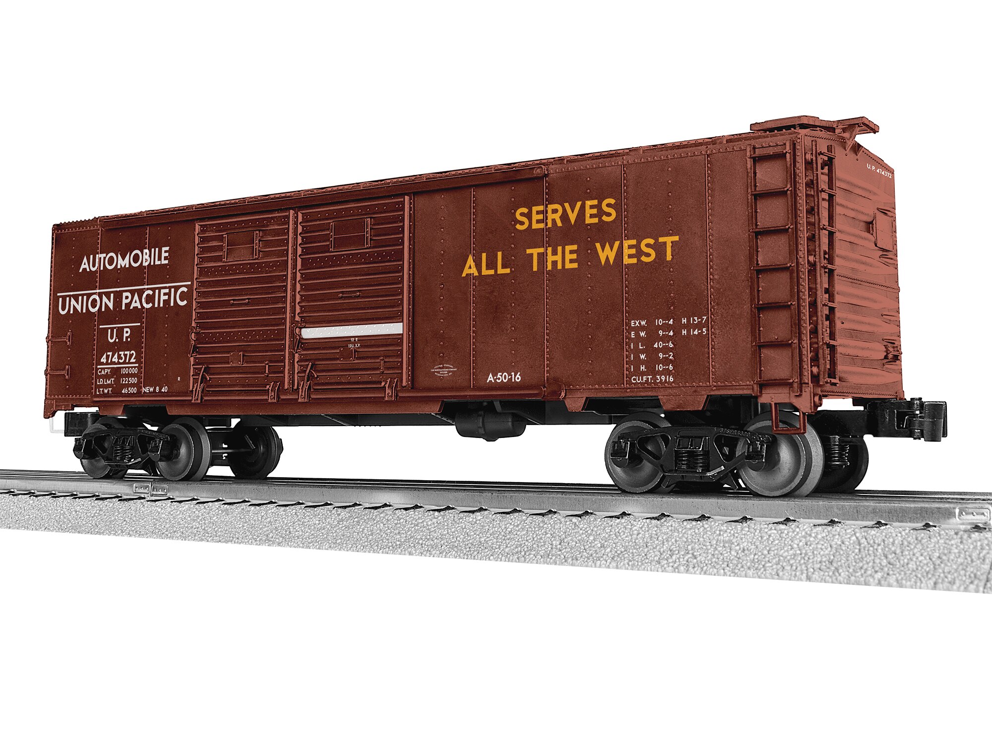 Union Pacific 40' Double Door Boxcar #474372
