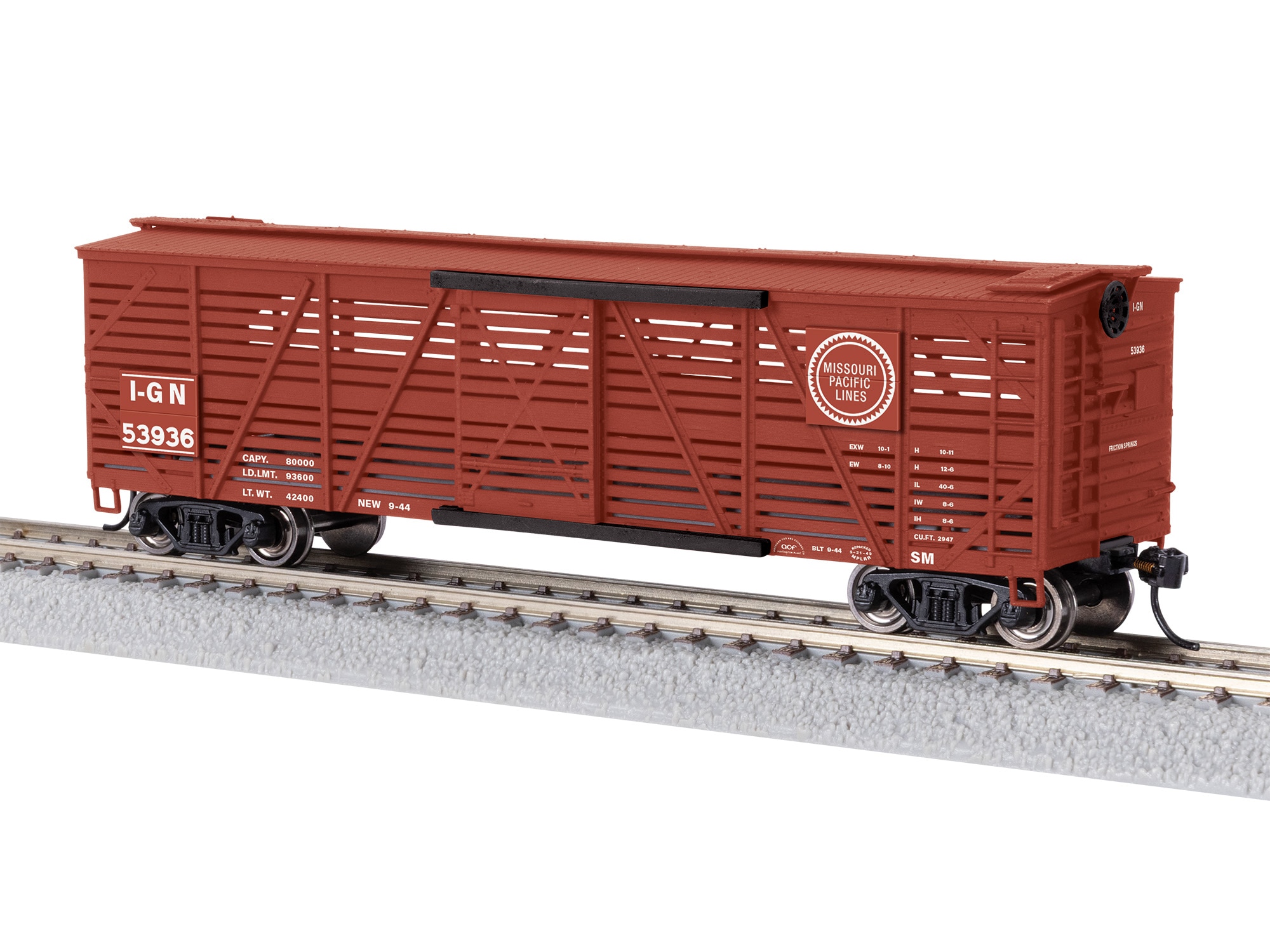 Missouri Pacific Stock Car w. Cow Sounds