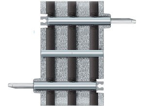FasTrack 1 3/8" Track Section Without Roadbed