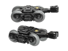 Die-Cast Metal Sprung Trucks with Rotating Bearing Caps