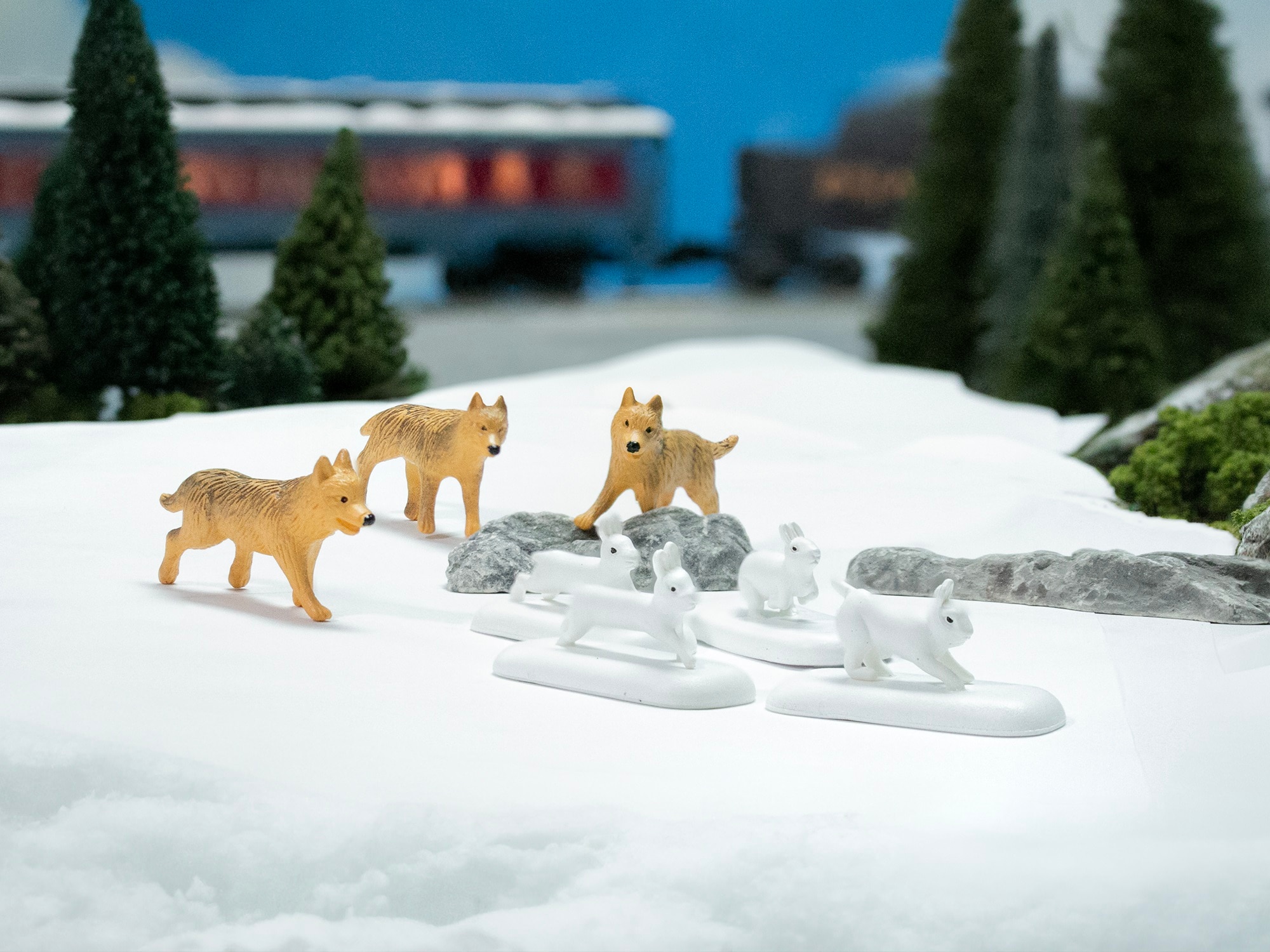 The Polar Express™ Wolves and Rabbit Animal Pack