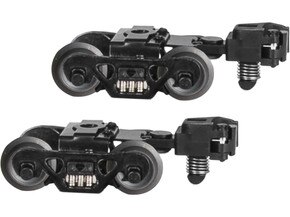 70-ton Die-cast Metal Sprung Trucks with Rotating Bearing Caps (pair)