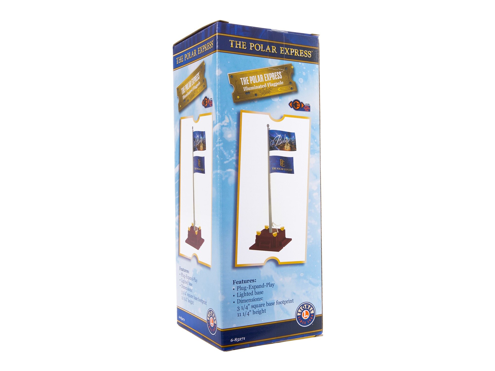 Plug-Expand-Play The Polar Express™ Illuminated Flagpole