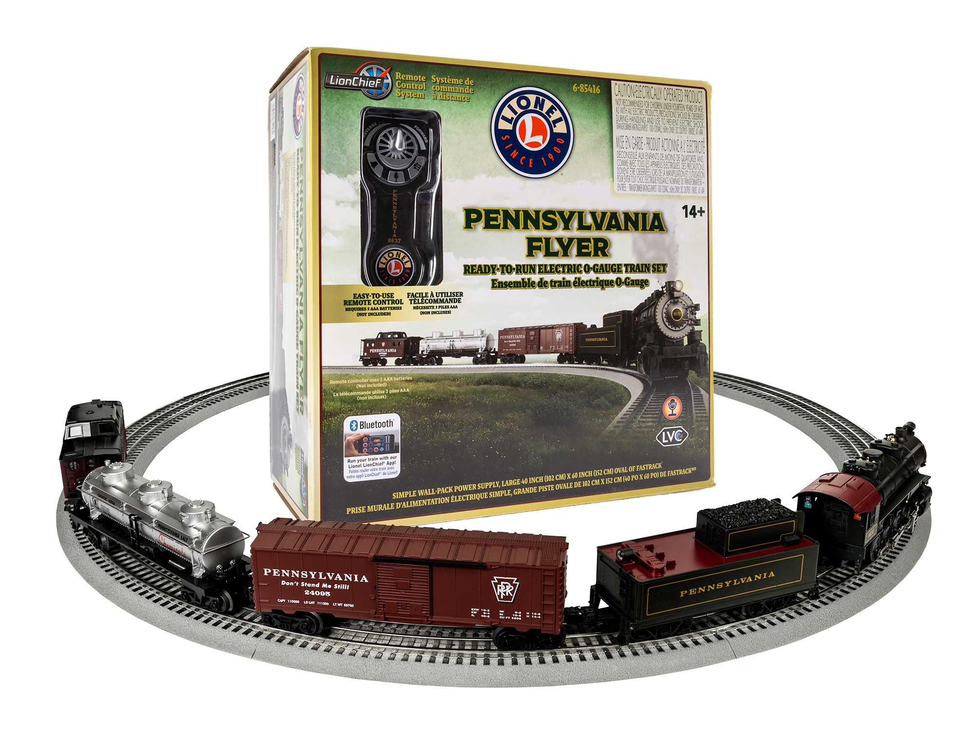 Pennsylvania Flyer Lionchief® 0-8-0 Freight Set with Bluetooth
