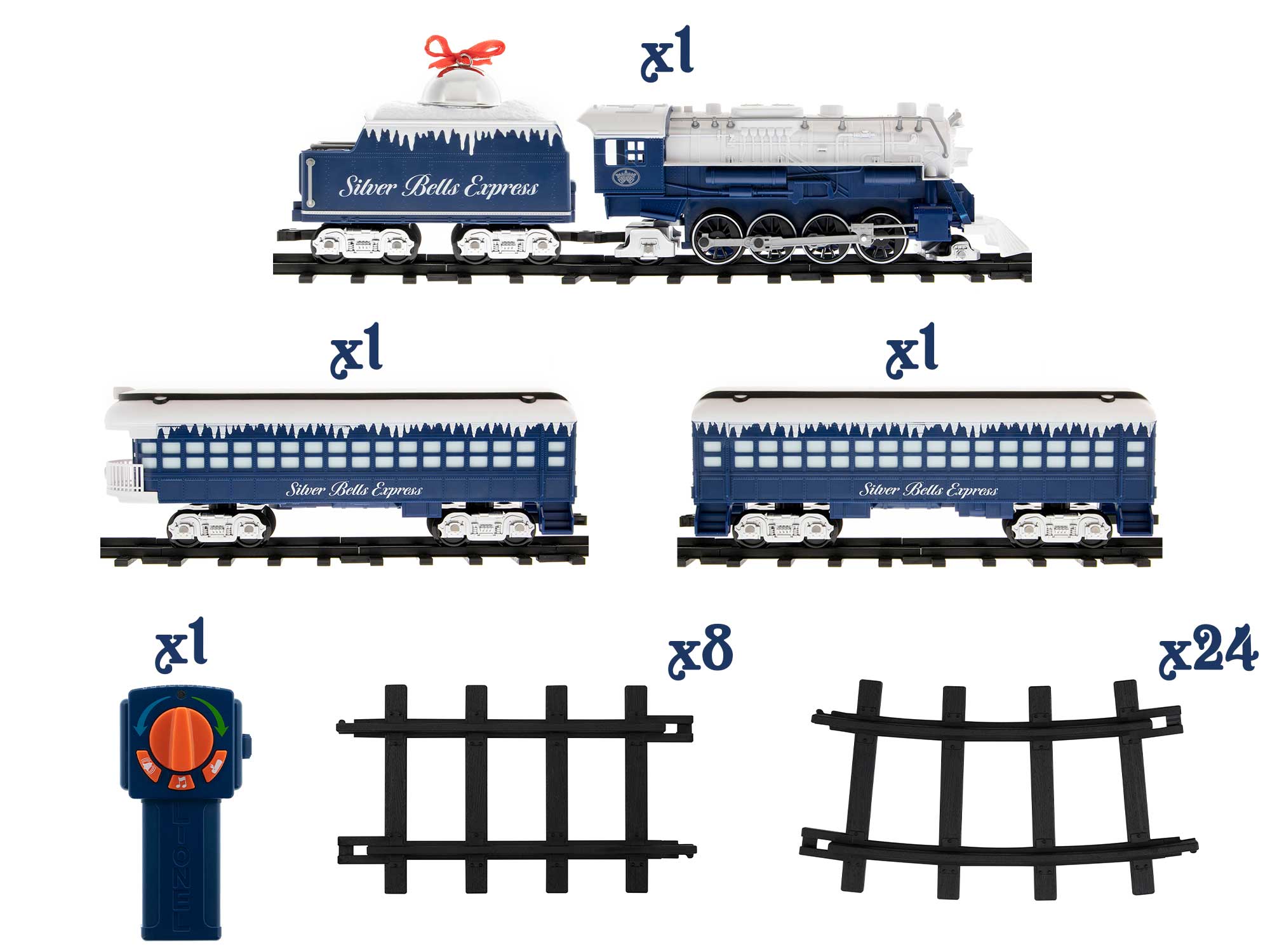 Silver Bells Express Ready-to-Play Train Set