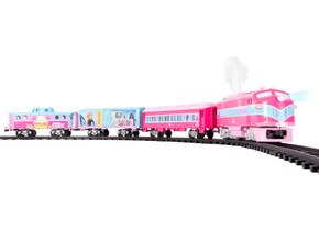 Barbie Malibu Express Battery Operated O-Gauge Train Set