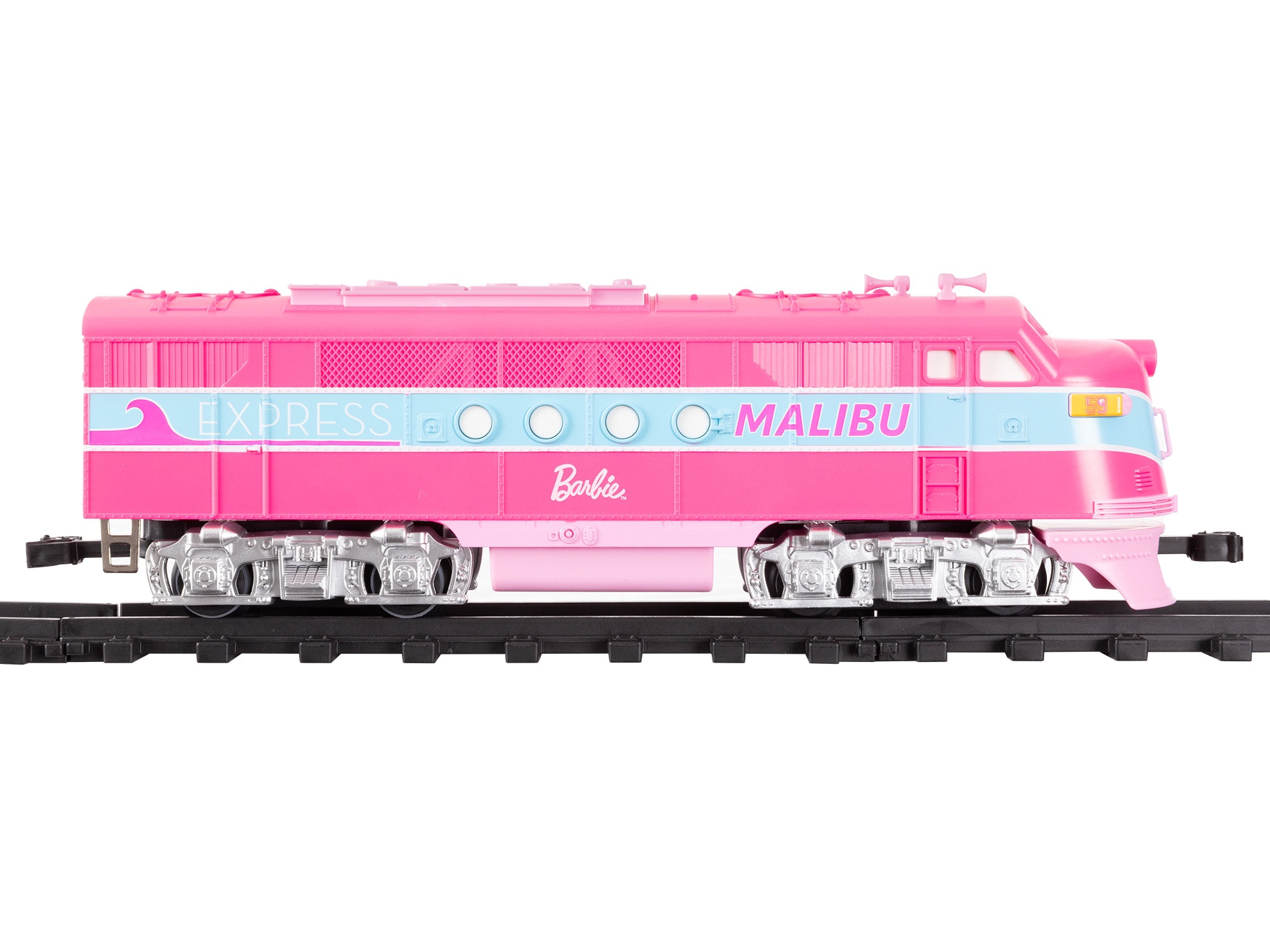 Barbie Malibu Express Battery Operated O-Gauge Train Set