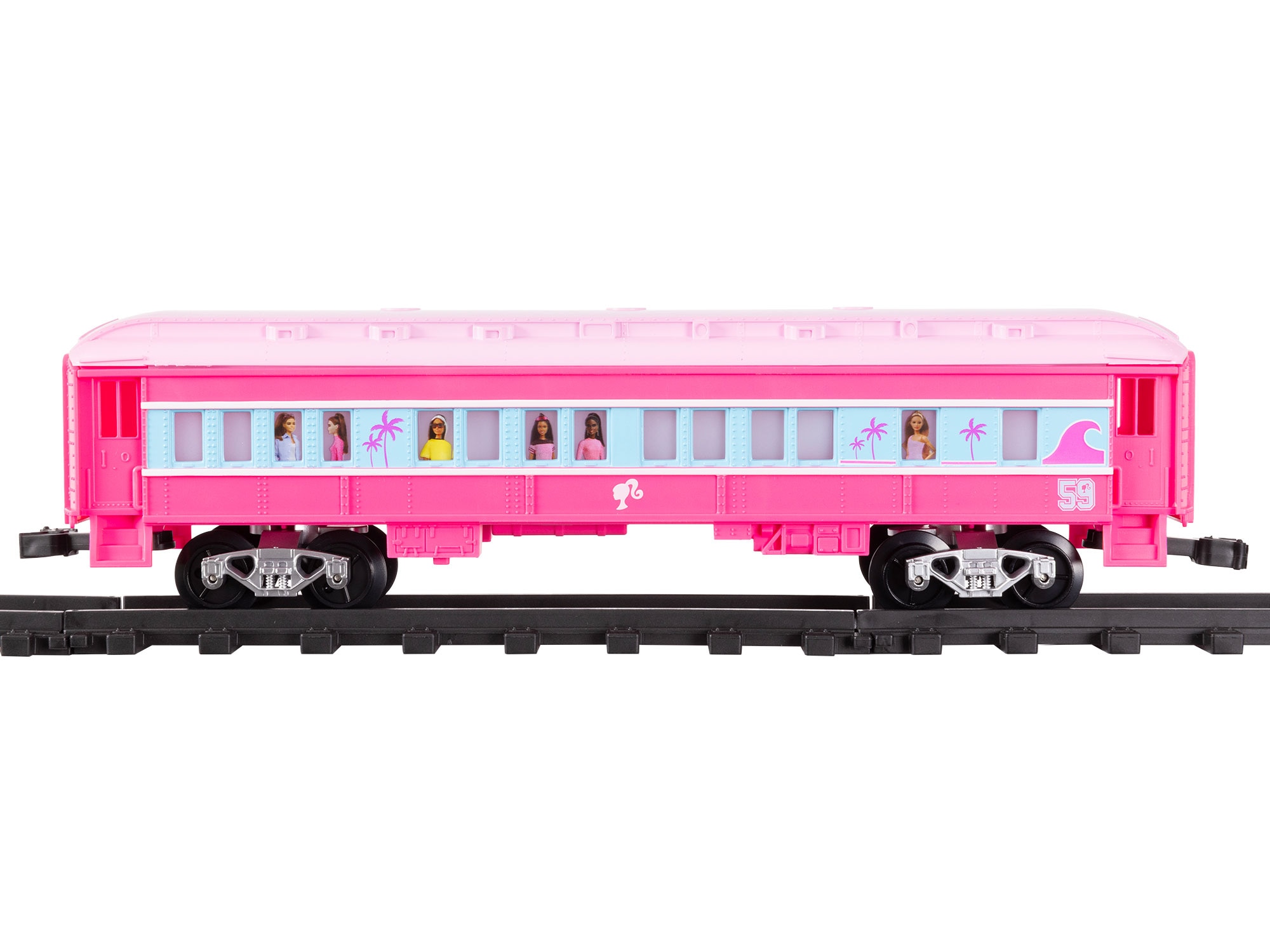 Barbie Malibu Express Battery Operated O-Gauge Train Set
