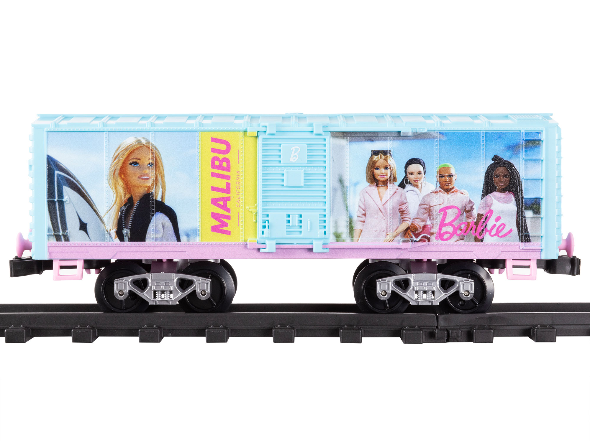Barbie Malibu Express Battery Operated O-Gauge Train Set