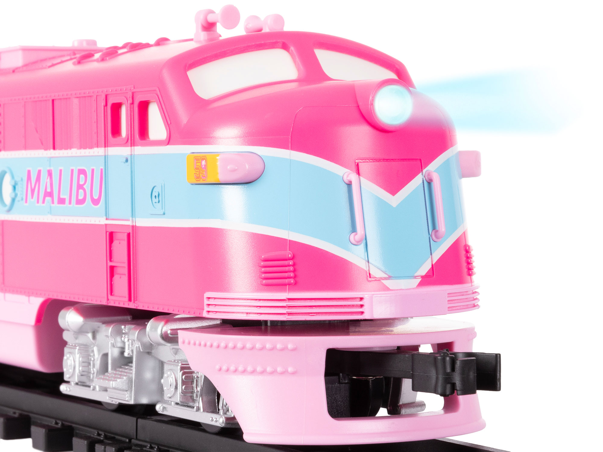 Barbie Malibu Express Battery Operated O-Gauge Train Set