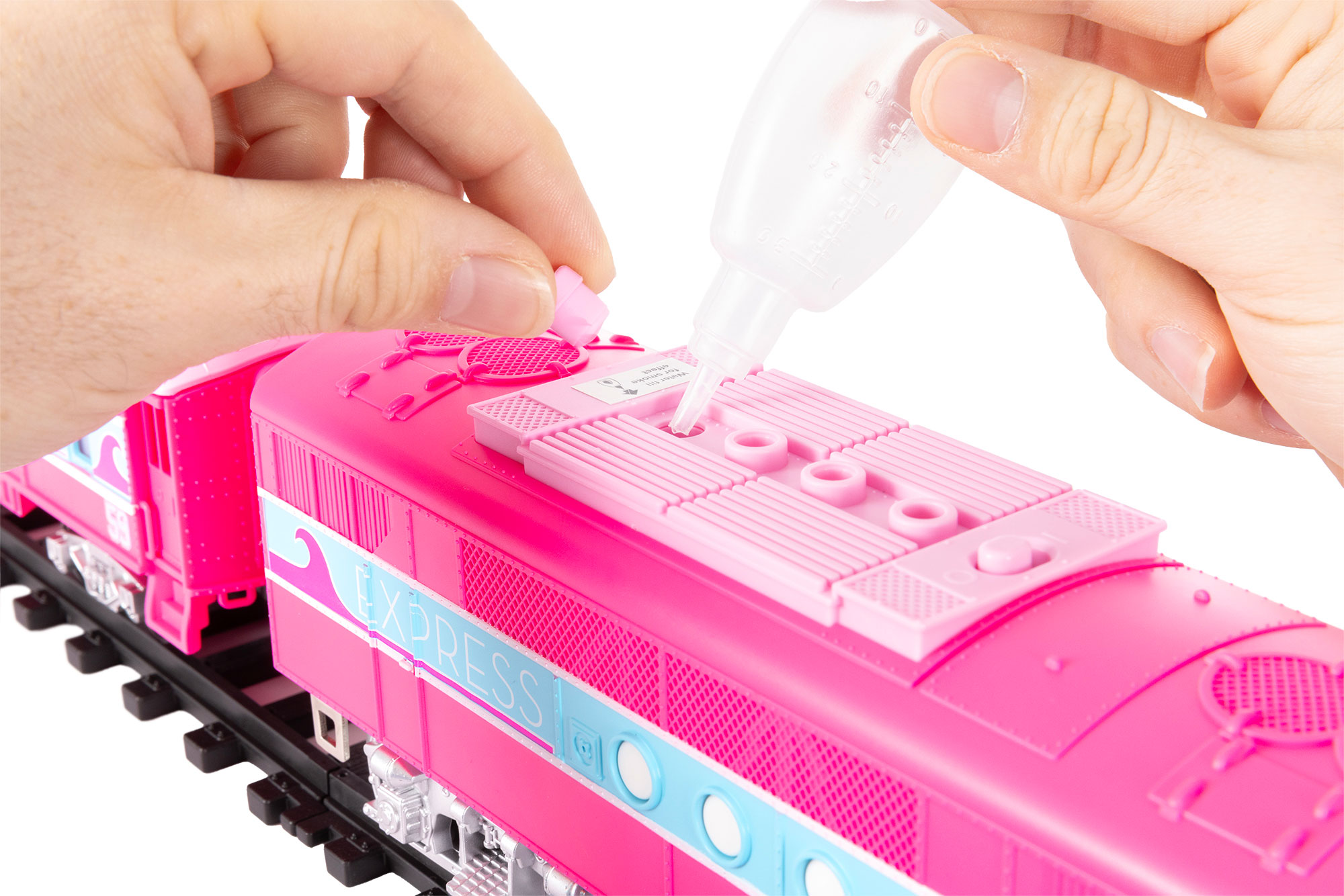 Barbie Malibu Express Battery Operated O-Gauge Train Set