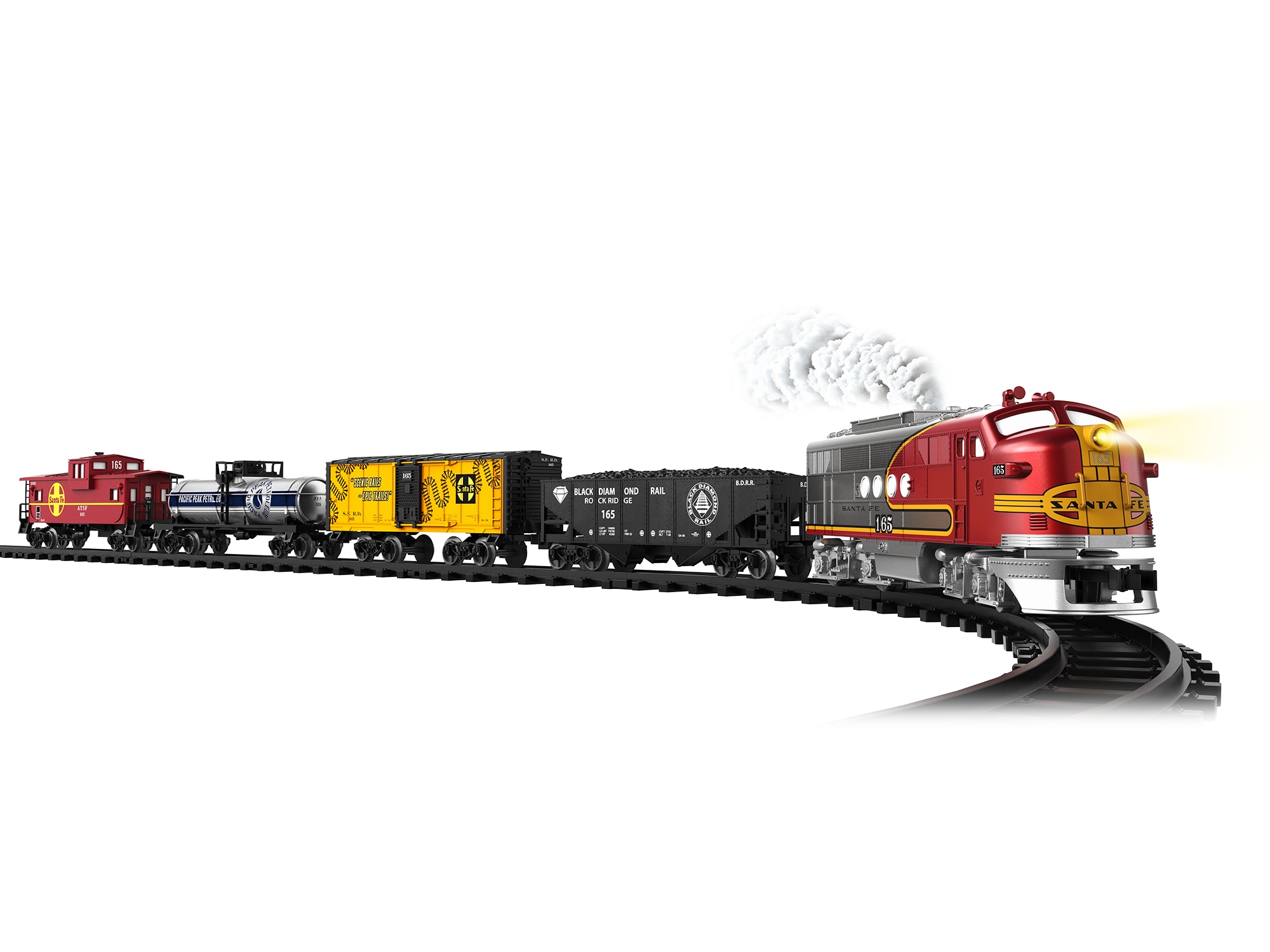 Santa Fe Flyer Freight Battery Operated O-Gauge Train Set