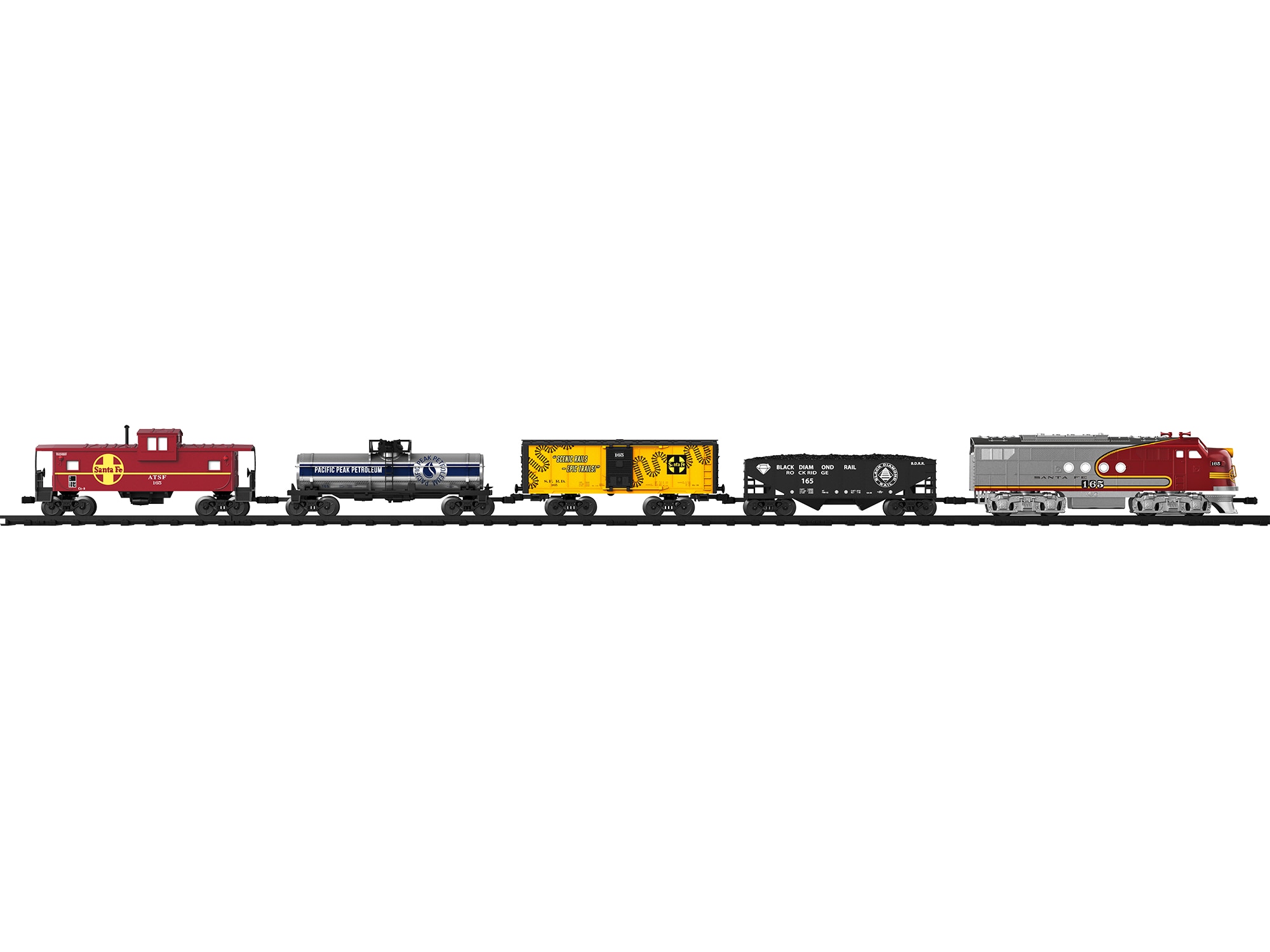 Santa Fe Flyer Freight Battery Operated O-Gauge Train Set