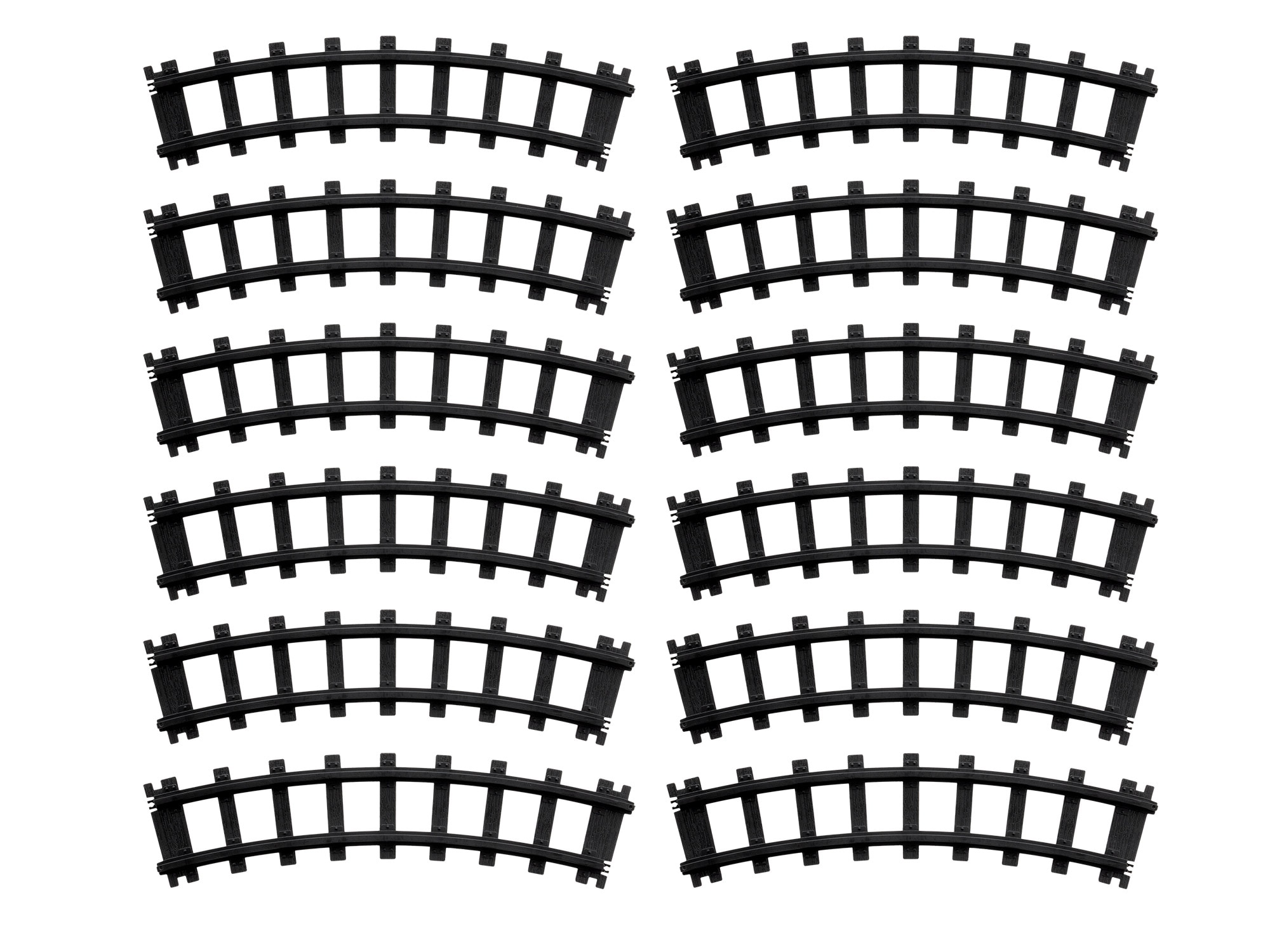 Battery O-Gauge 12pc Curved Track Pack