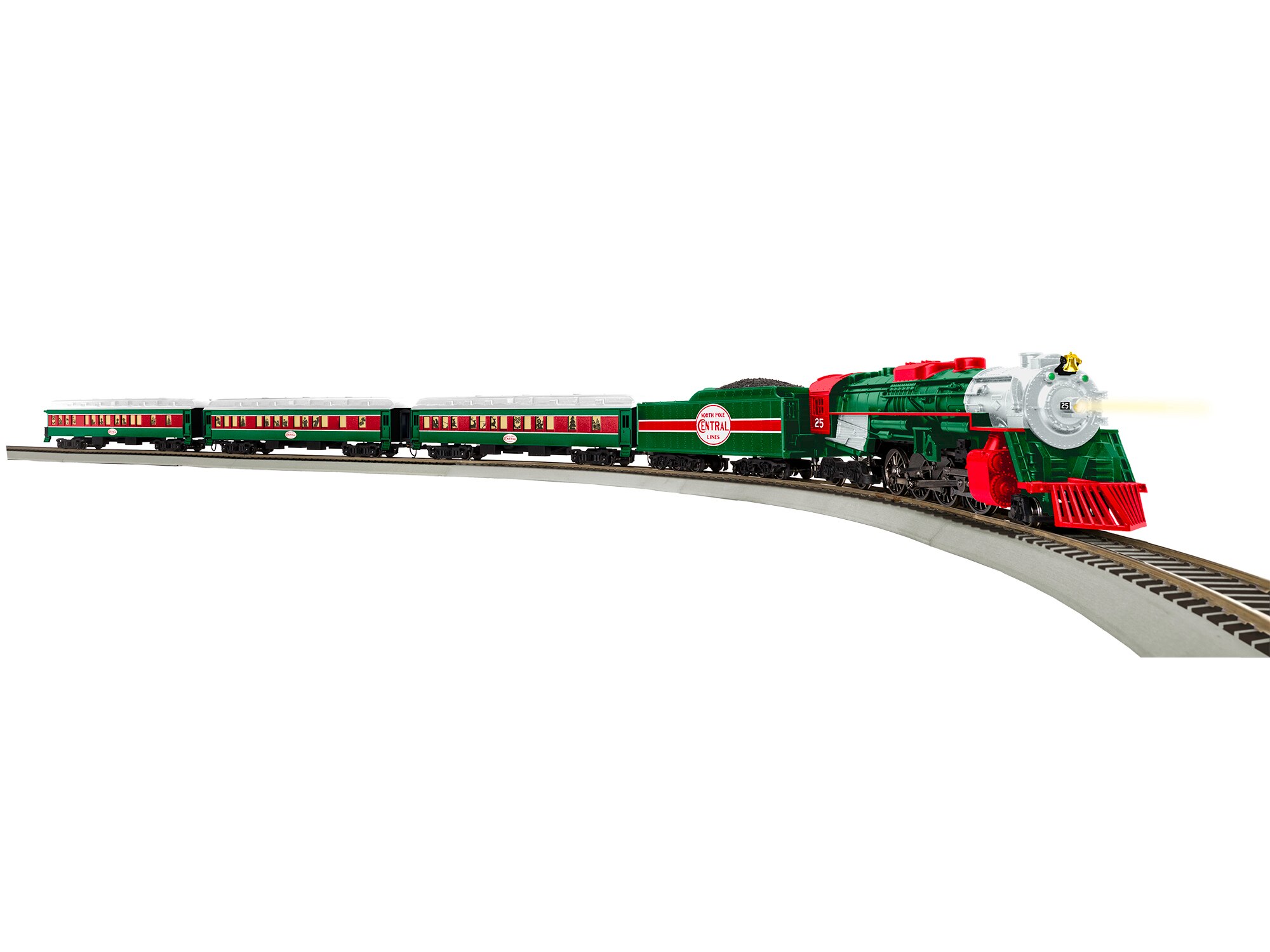 Lionel HO Scale Christmas Express Snowball Fight Passenger Car - Ready To Go, 1:87 Scale, C-10 Mint, Green