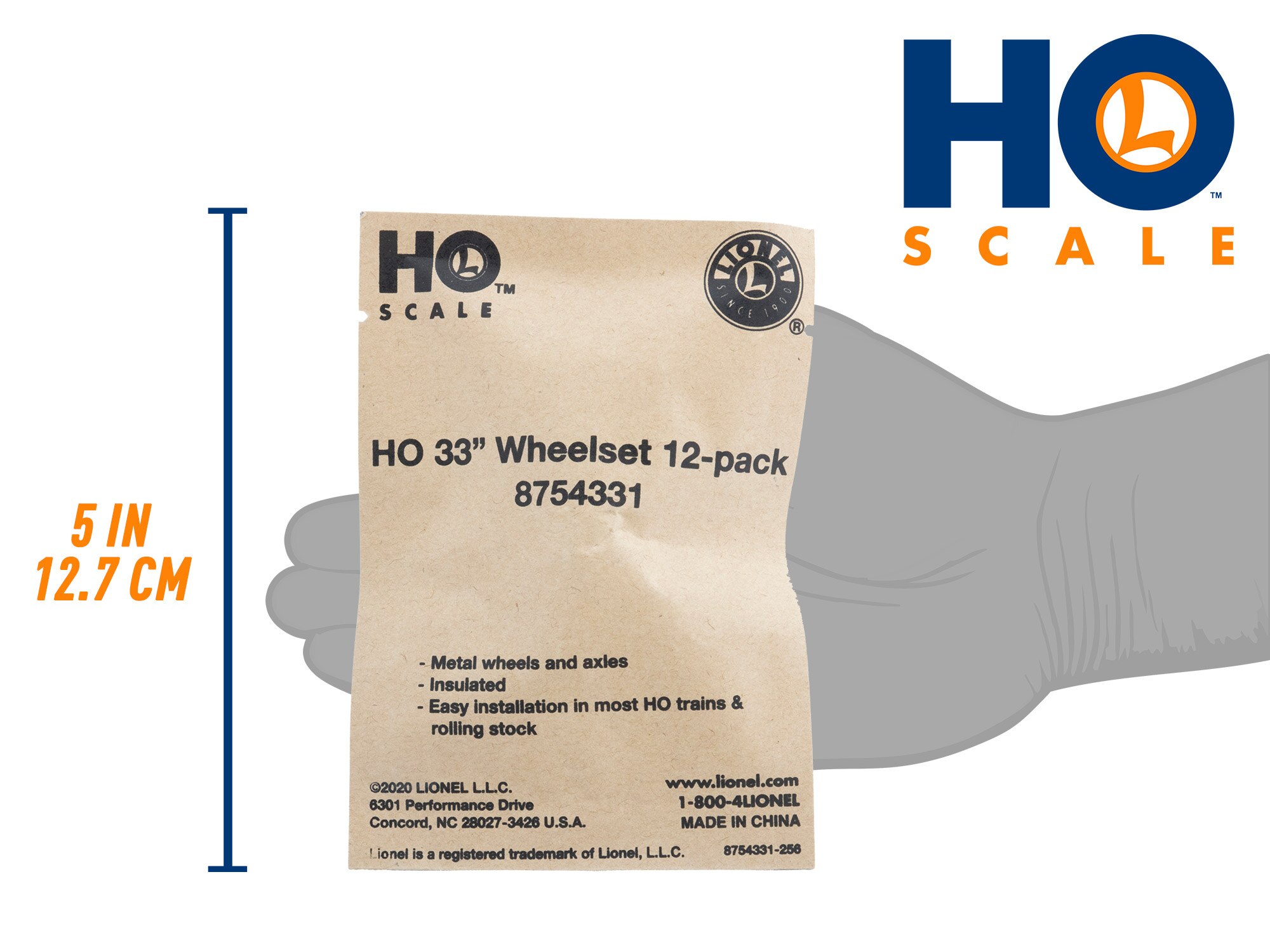 HO 33" Wheelset 12-Pack